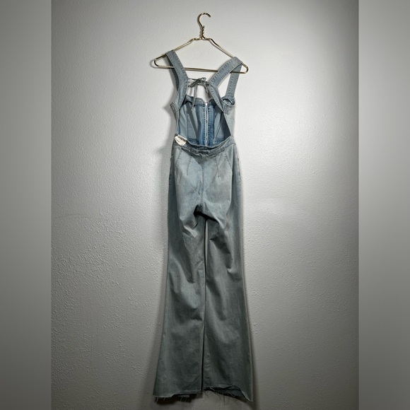 We the free light wash 2nd ave curvy jumpsuit size 0 new with tags - Picture 9 of 13